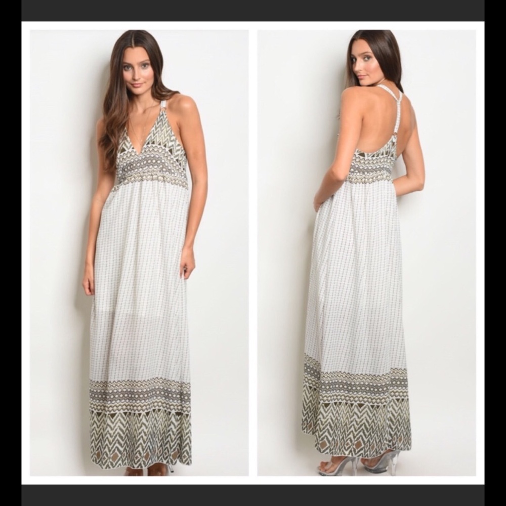 Leshop beautiful deep v lined racerback maxi - Picture 2 of 8